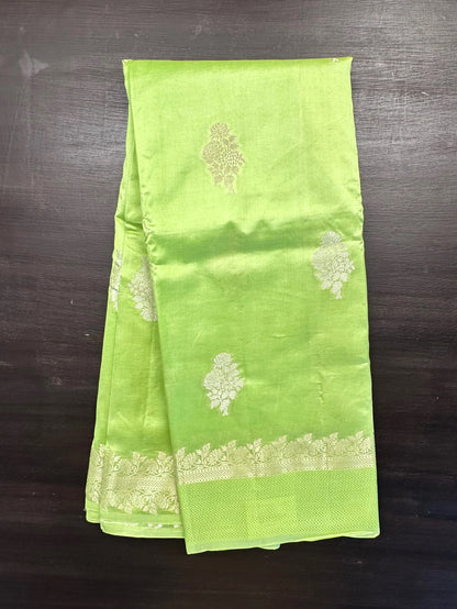 Pista Green Vishakha Pure Silk Saree