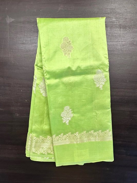 Pista Green Vishakha Pure Silk Saree