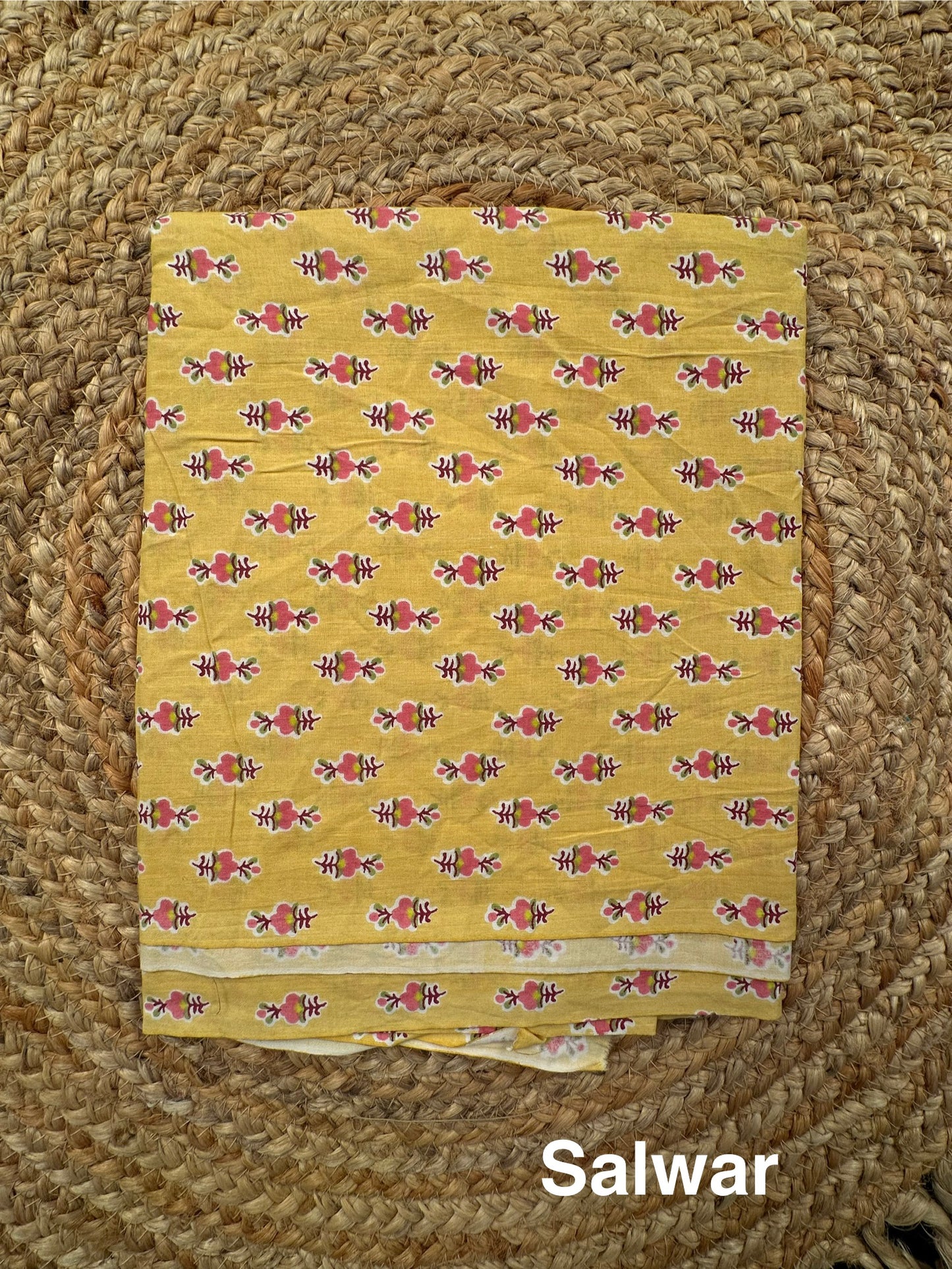 Lemon Jaipuri Necktie Cotton 3-Piece Suit