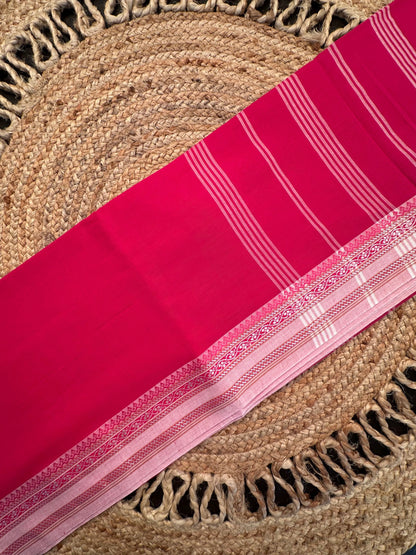 Rani Piku Bengal Cotton Saree
