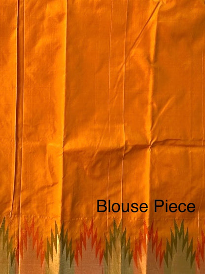 Madurai Temple Border Pure Silk Saree