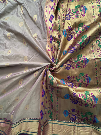Mauve-Purple Paithini Silk Saree
