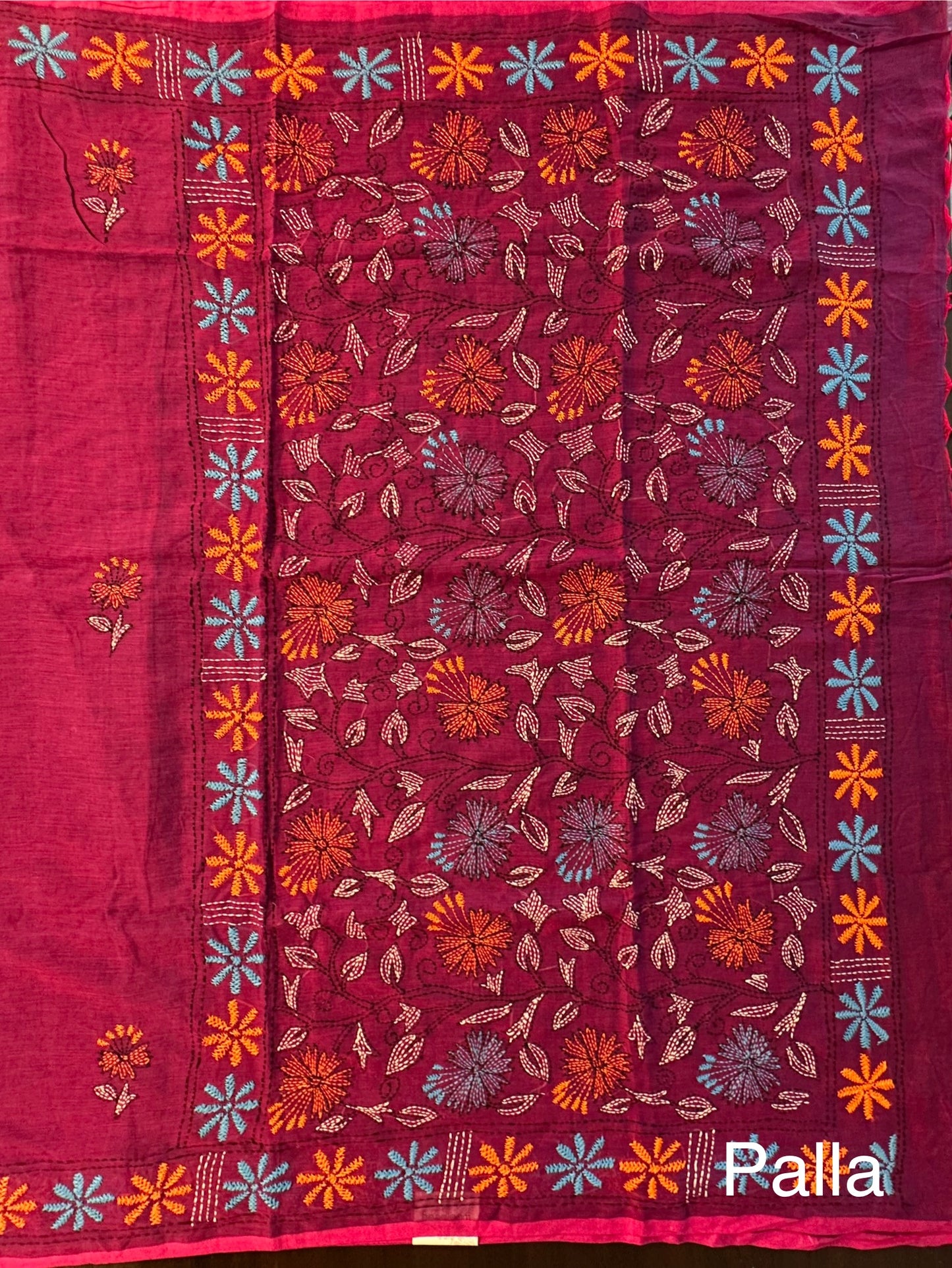 Kaantha Embroidery Cotton Saree