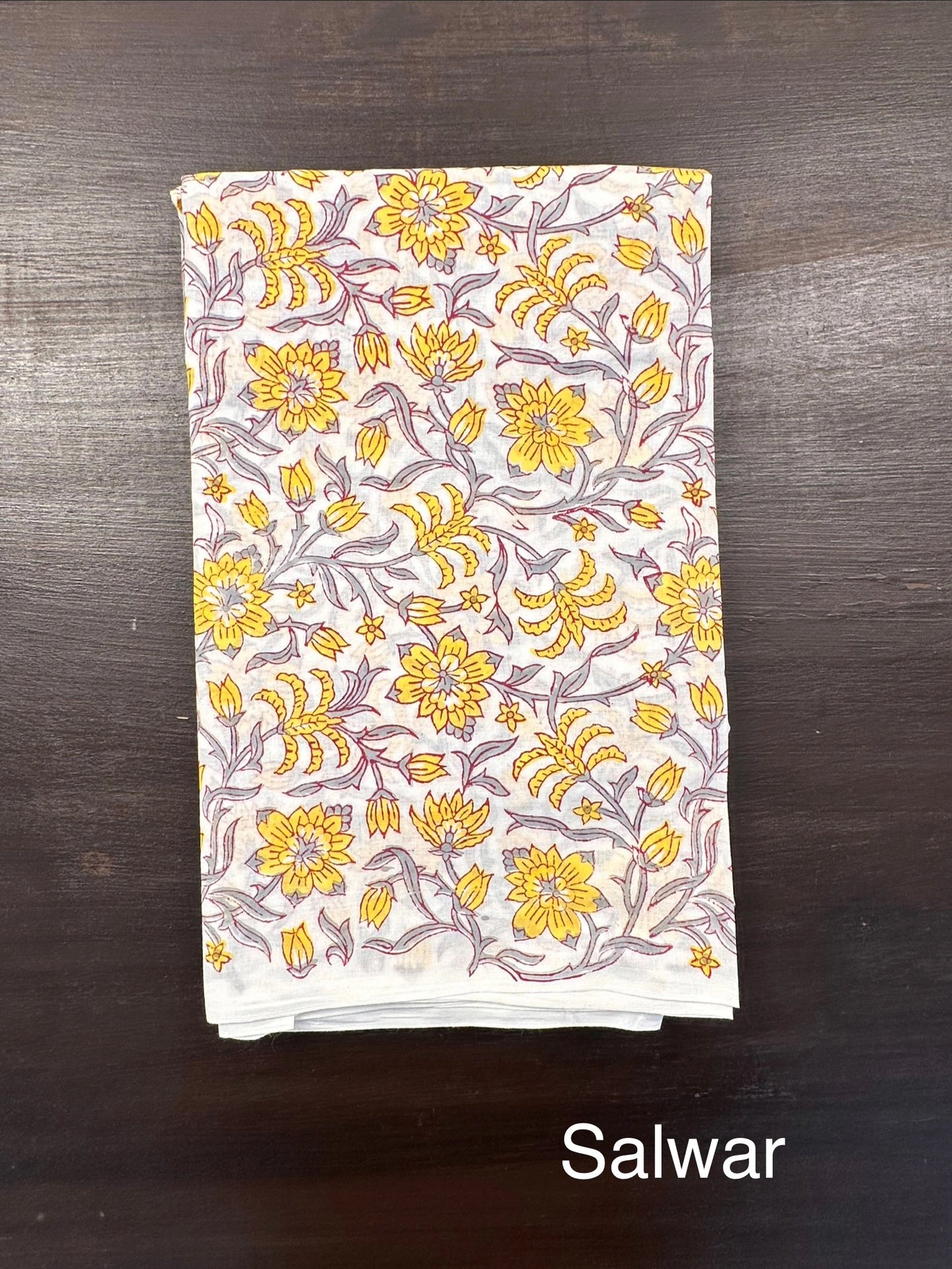 Yellow Hand Embroidery Pure Cotton Suit