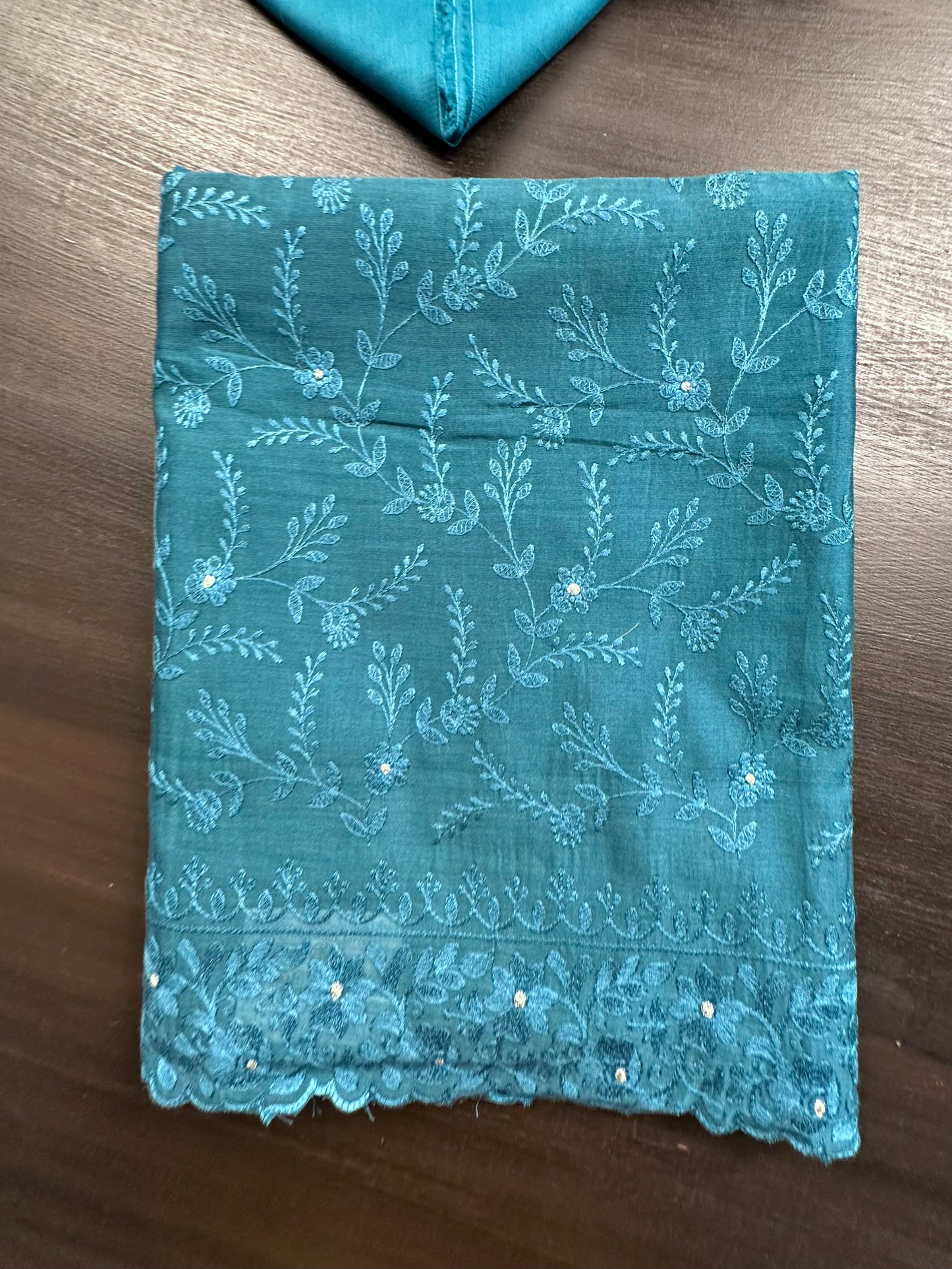 Rama Green Chanderi Suit