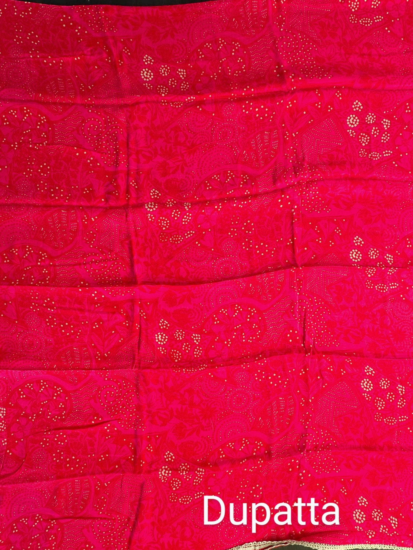 Beige-Rani Block Printed Fancy Cotton Suit
