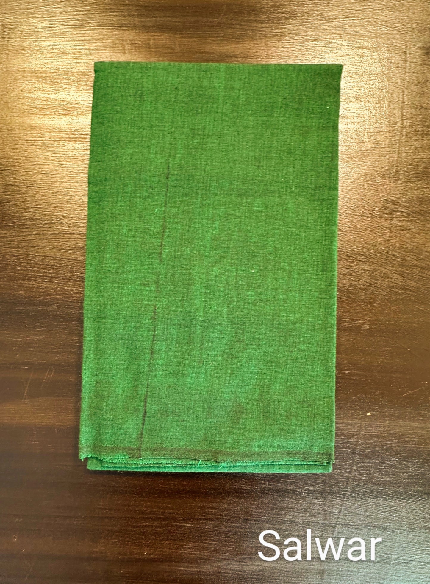 Bottle Green Checkered Handloom Cotton  Suit