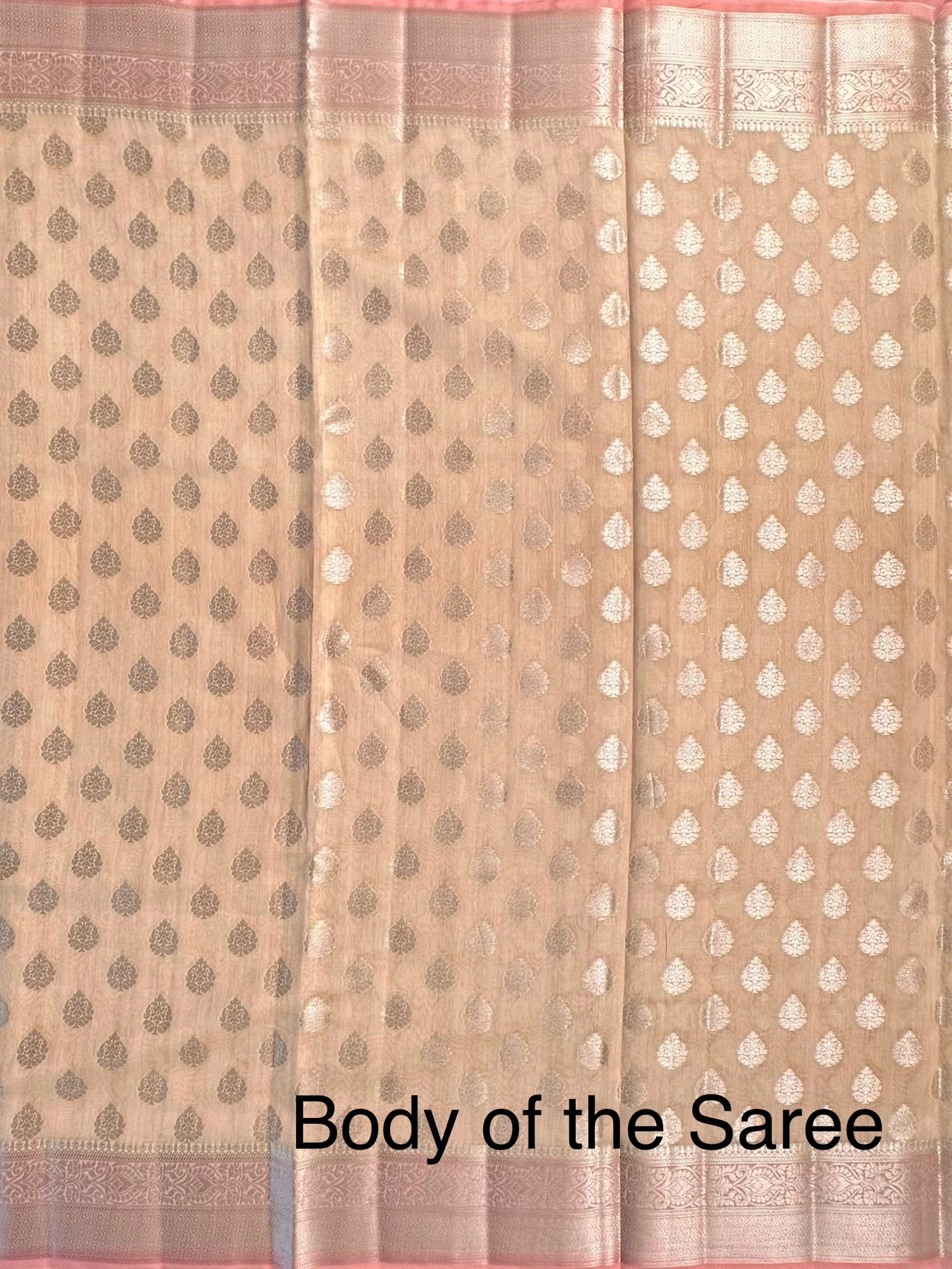 Cream Chanderi Saree