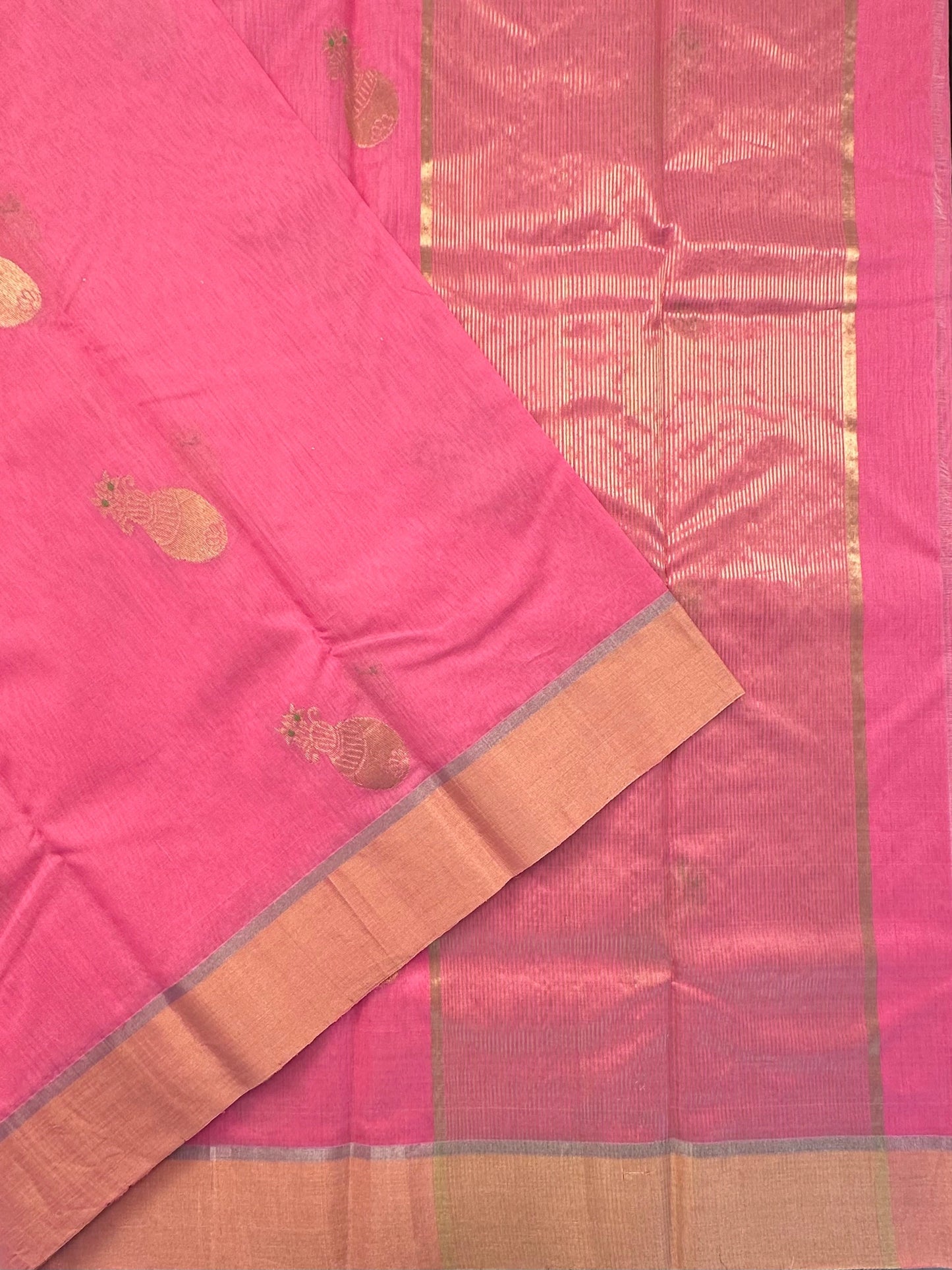 Pink Chanderi Saree