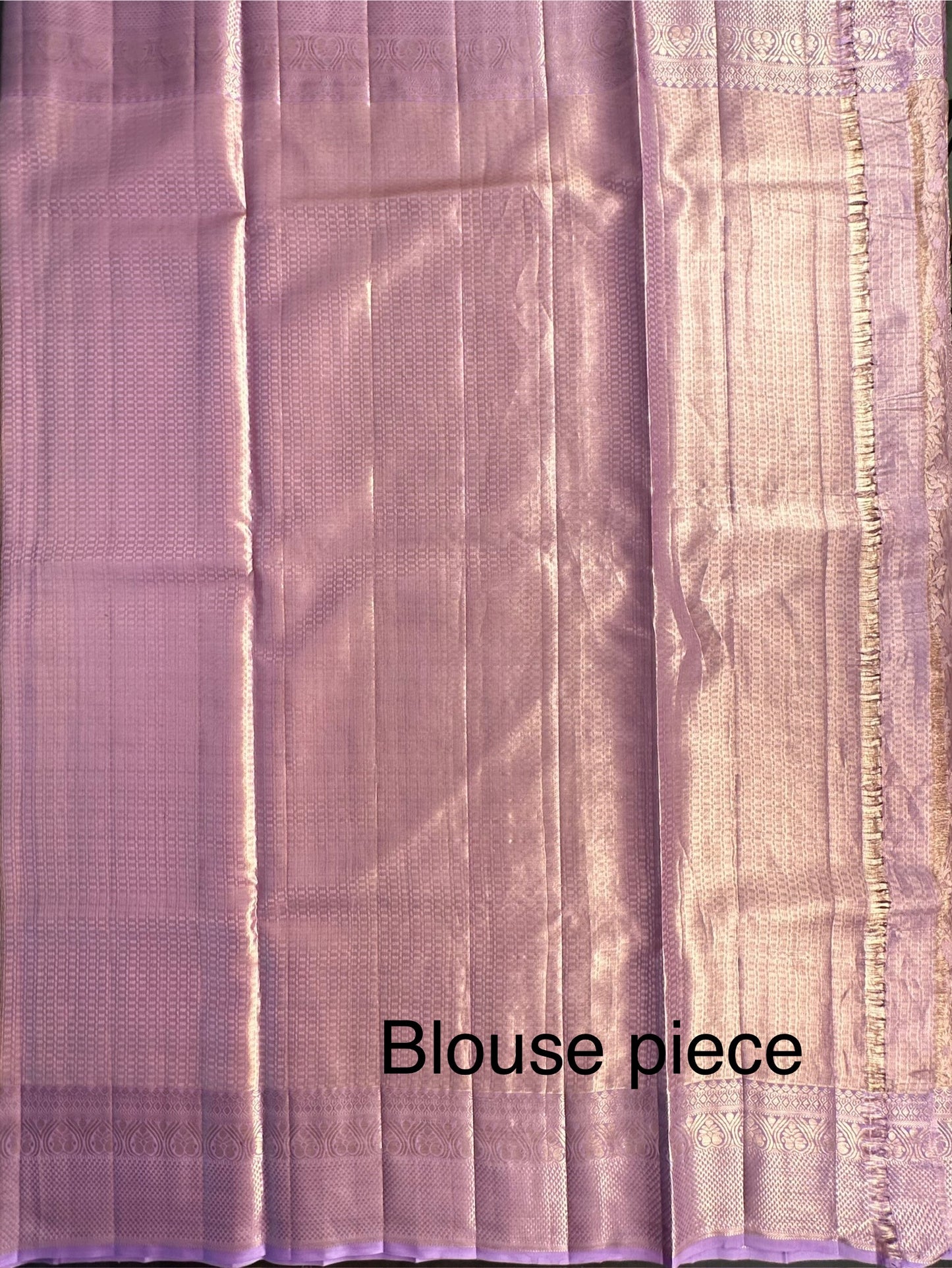 Mauve Handloom Jamawar Pure Tissue Silk Saree