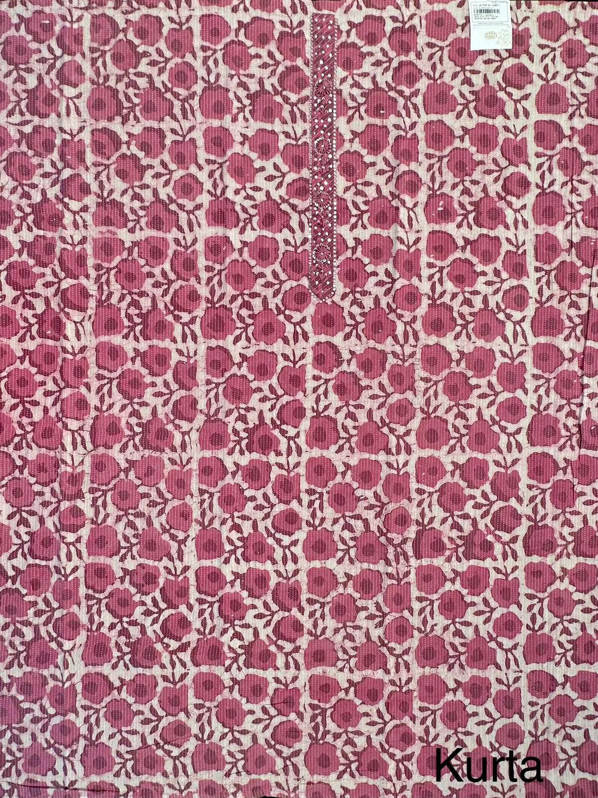 Dusky Pink Pure Cotton 3-Piece Unstitched Suit