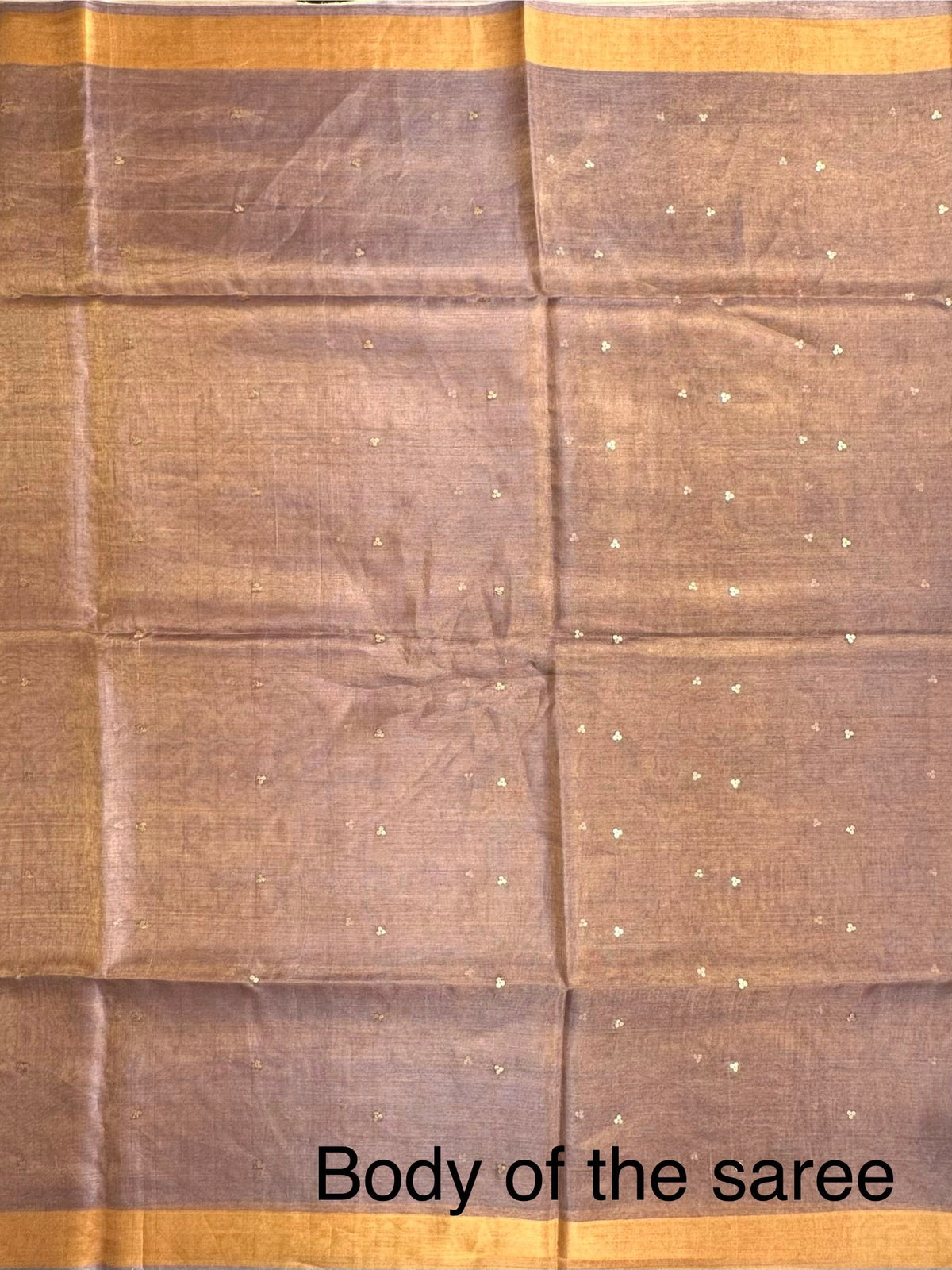 Purple-Gold Pure Tissue Silk Saree