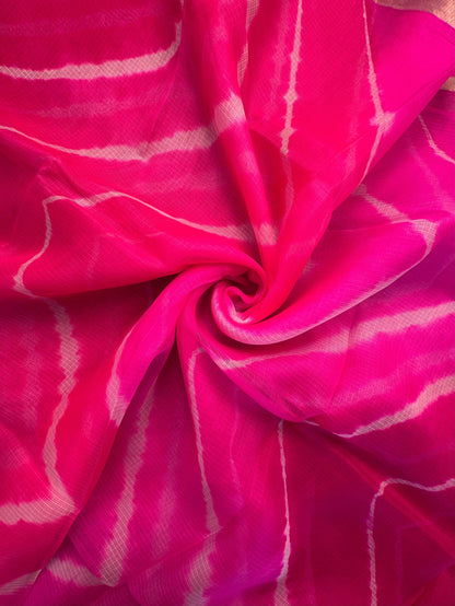 Rani Leheriya Kota Doria Pure Silk Saree