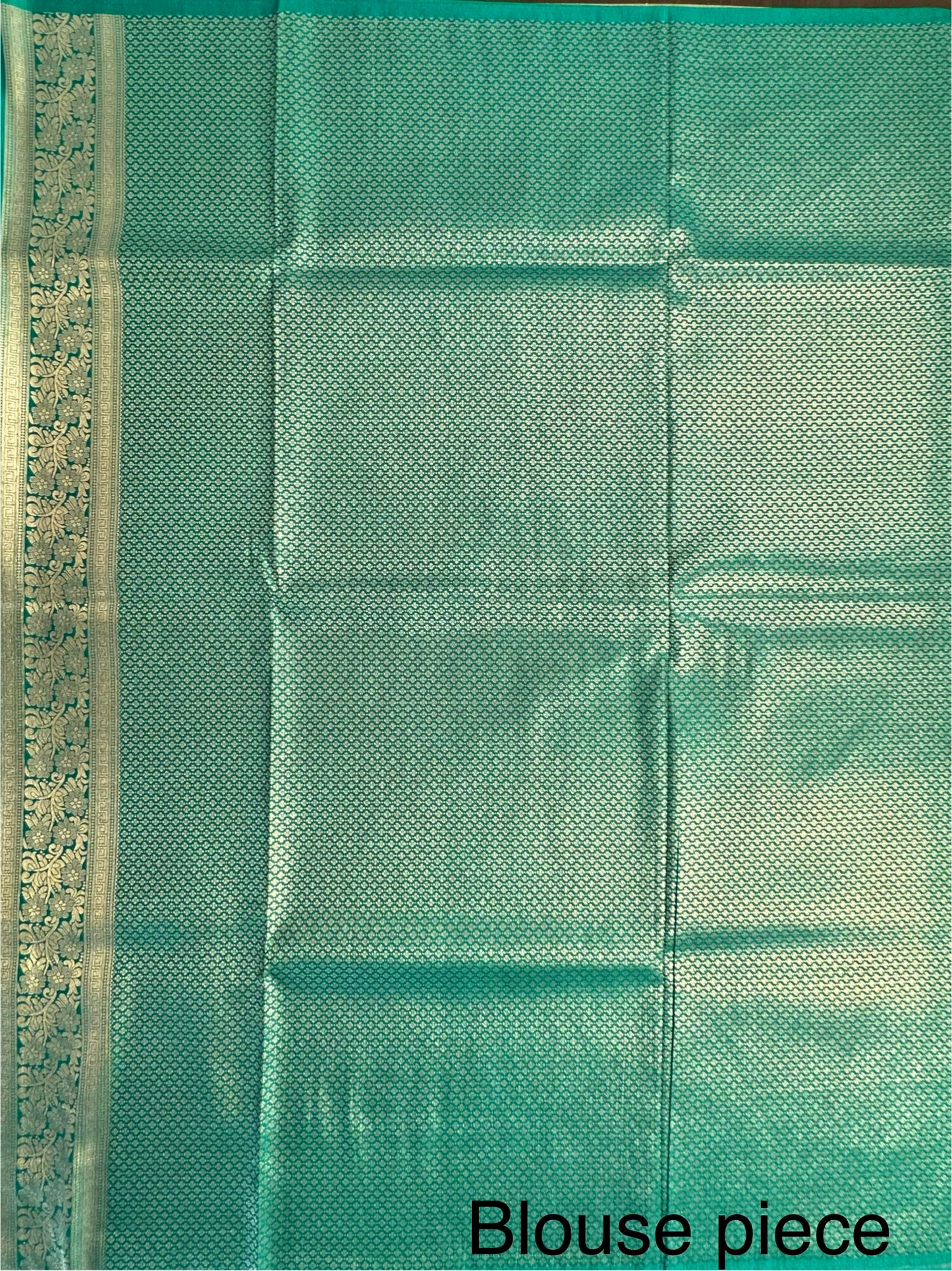 Green Jamawar Art Silk Saree