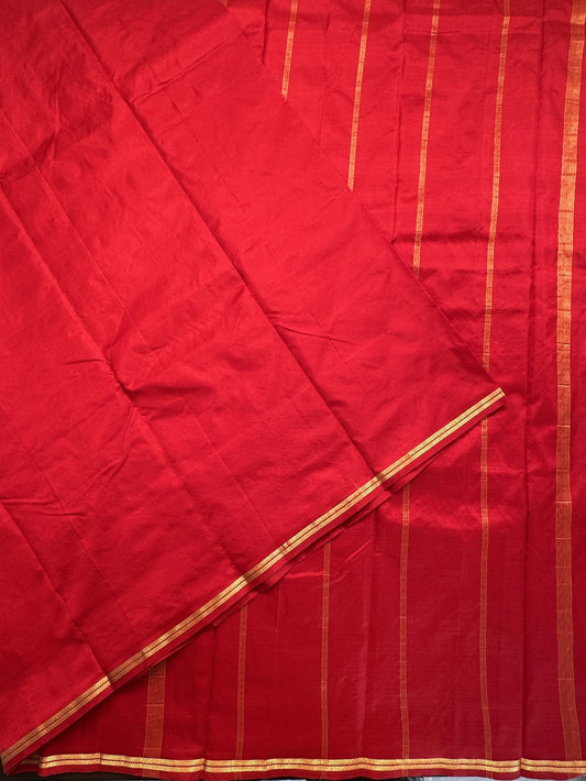 Maroon Pure Silk Saree