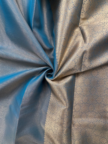 Teal Blue Amrit Tissue Saree