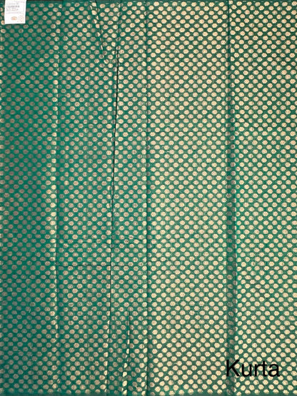 Bottle Green Jacquard 3-piece Unstitched Cotton Suit