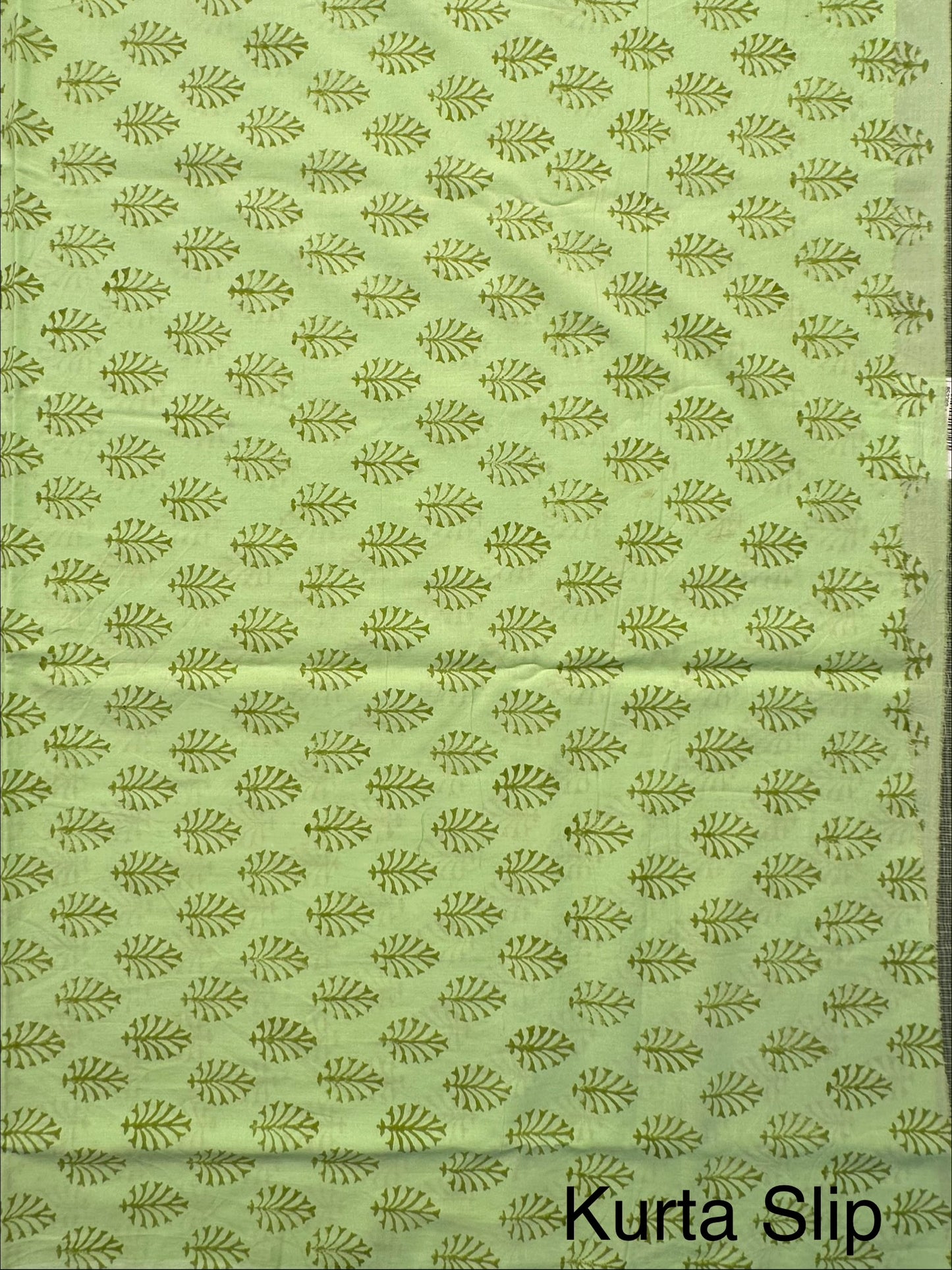 Parrot Green 4-Piece Kota Doria Cotton Unstitched Suit