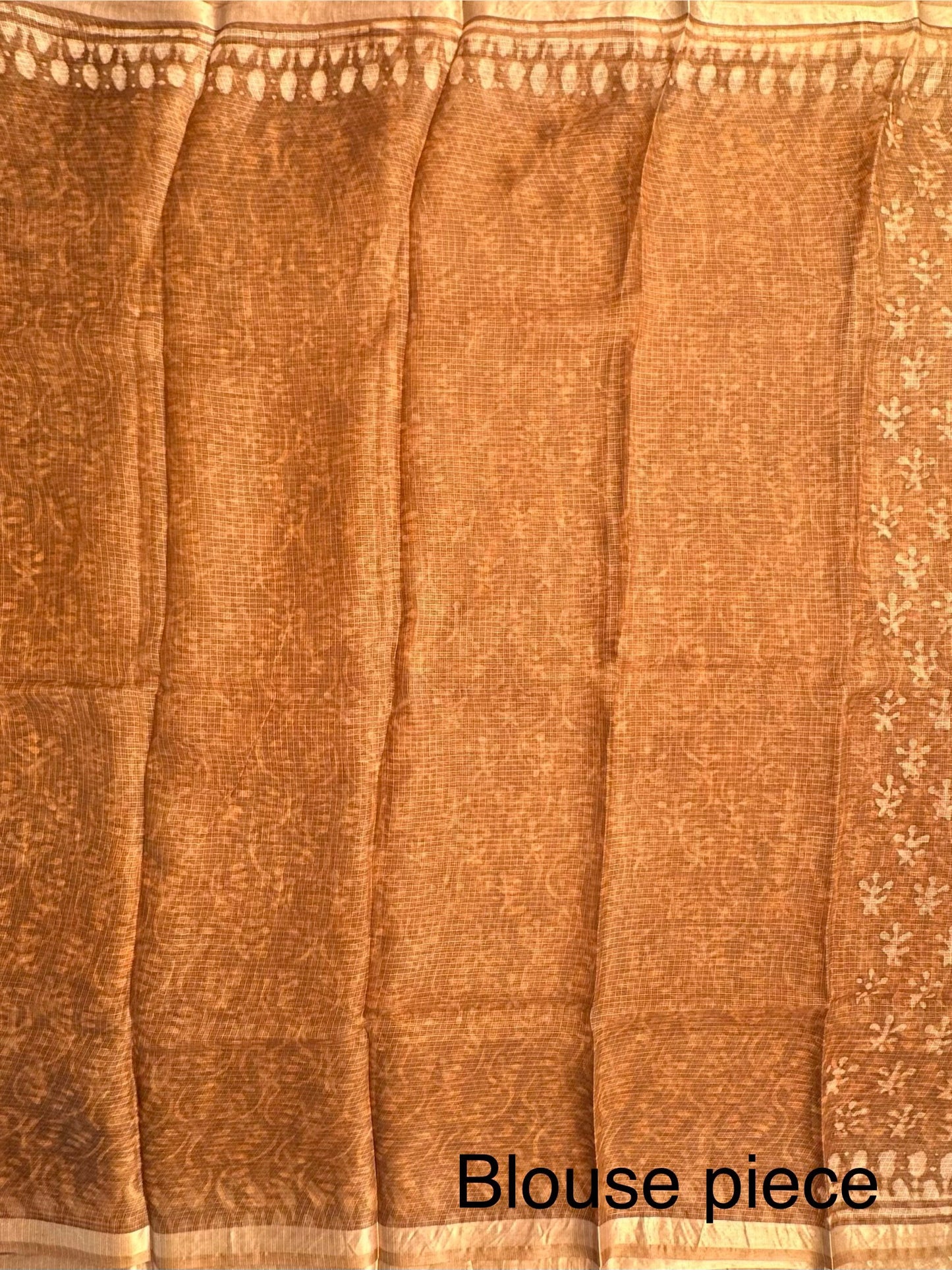 Sand Kota Doria Cotton-Silk Saree