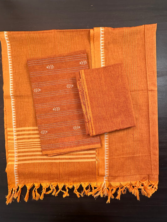 Mustard South Cotton 3-Piece Suit