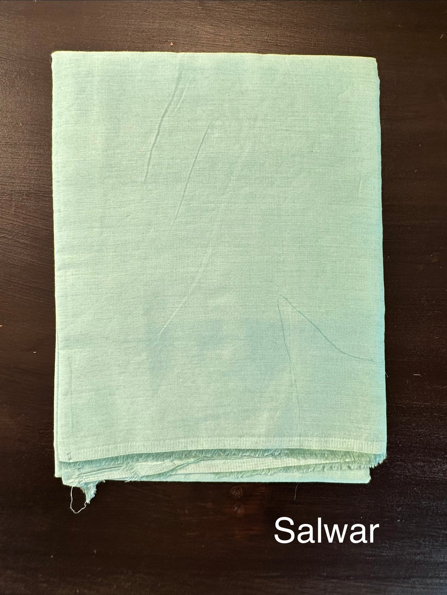 Sky Blue Cotton Chanderi 3-Piece Unstitched Suit