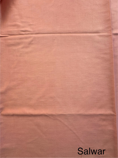 Peach Handloom Chanderi Suit