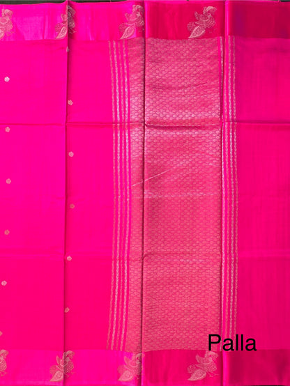 Rani Banarasi Satin Saree