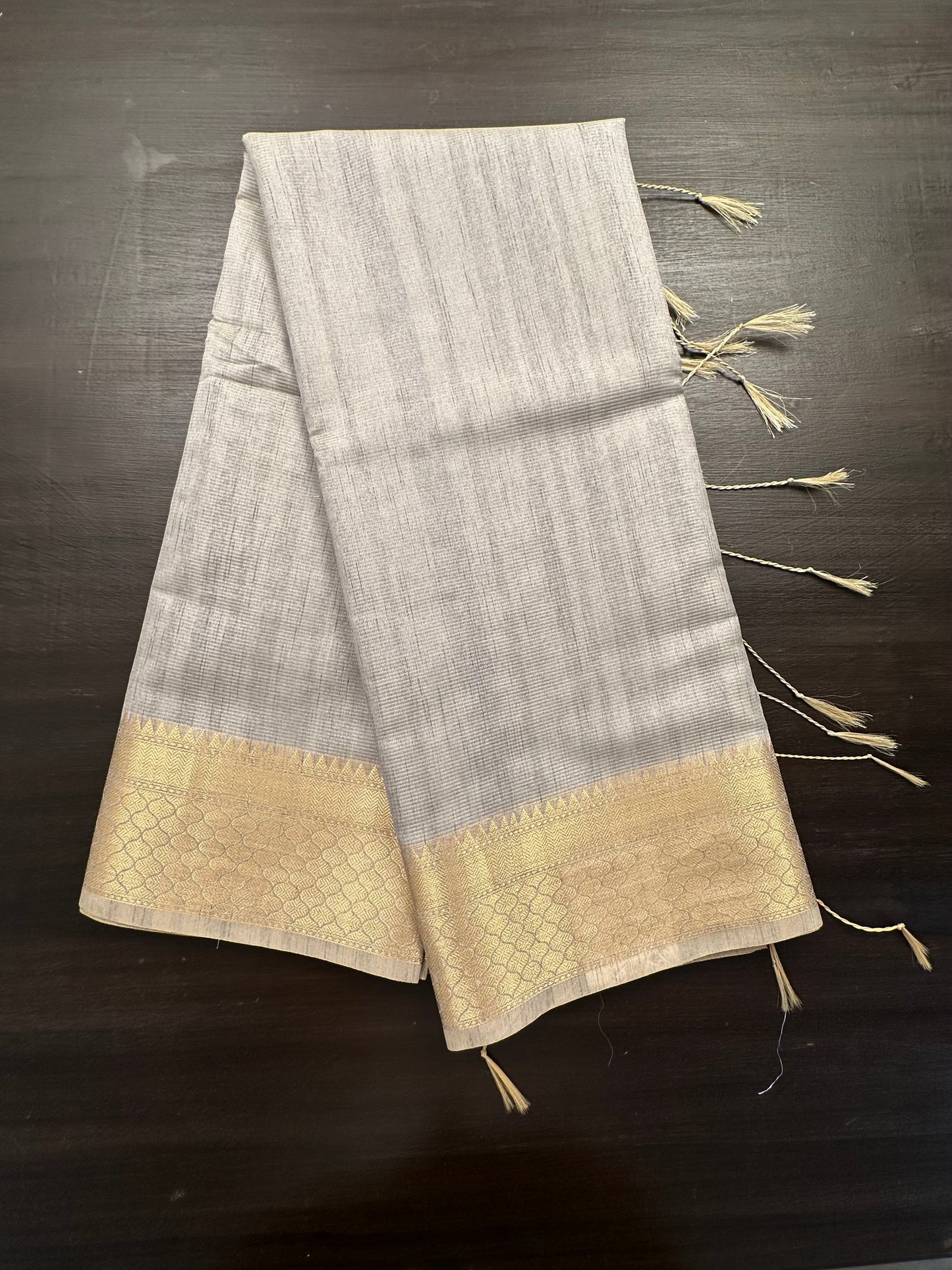 Grey Ananya Tissue Saree