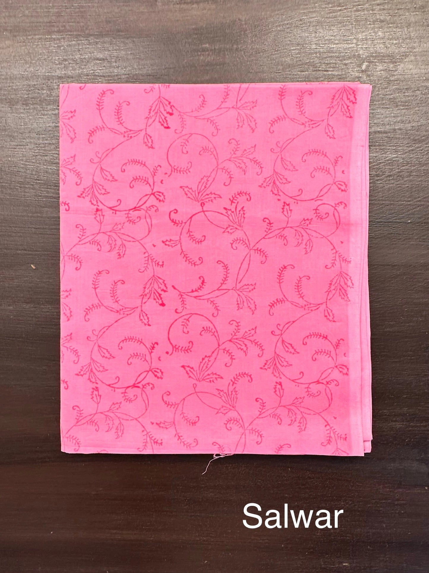 Pink 4-Piece Kota Doria Cotton Unstitched Suit