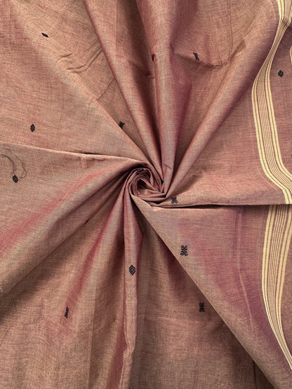 Brown Narayanpet Cotton Saree