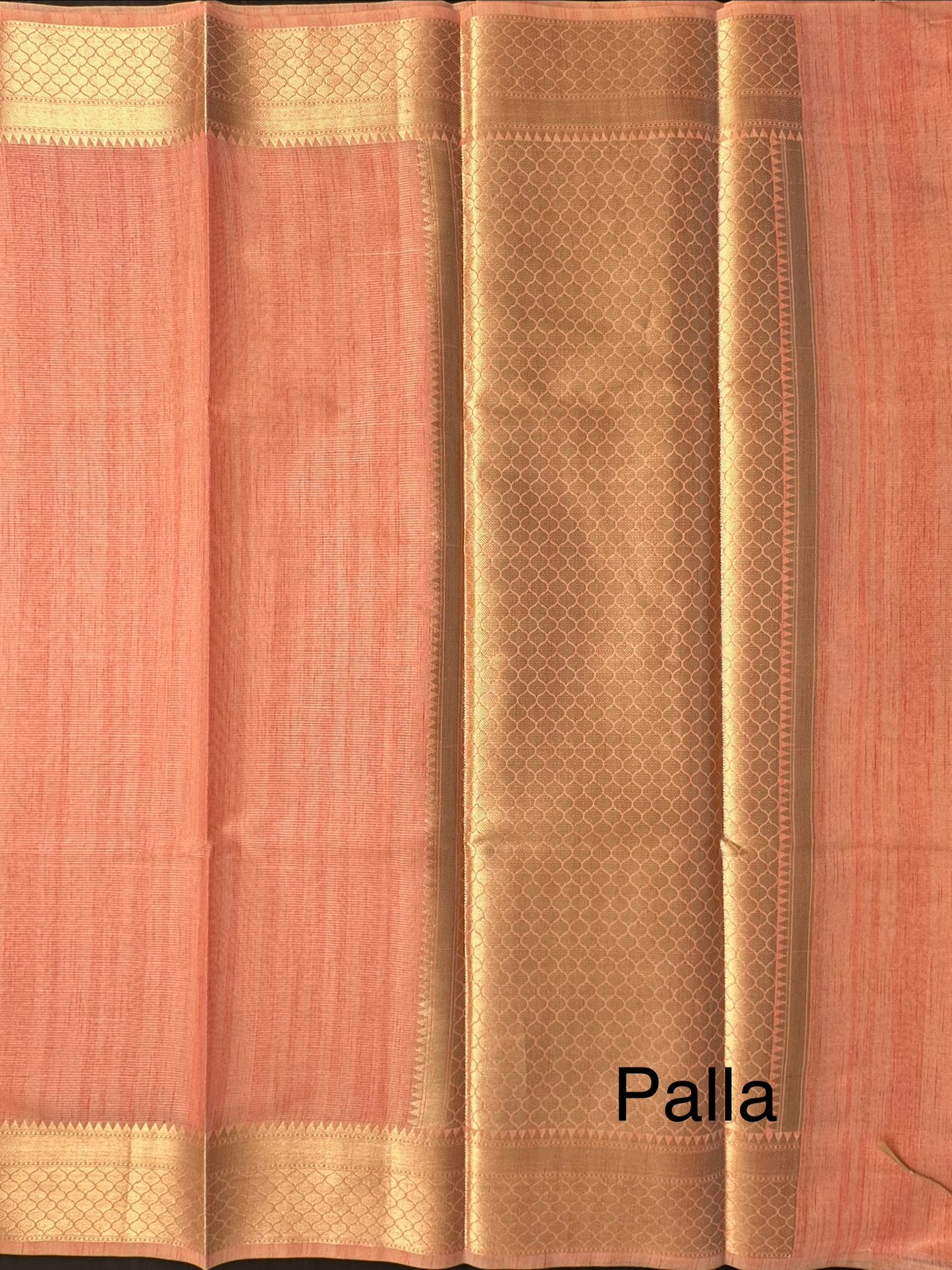 Peach Ananya Tissue Saree