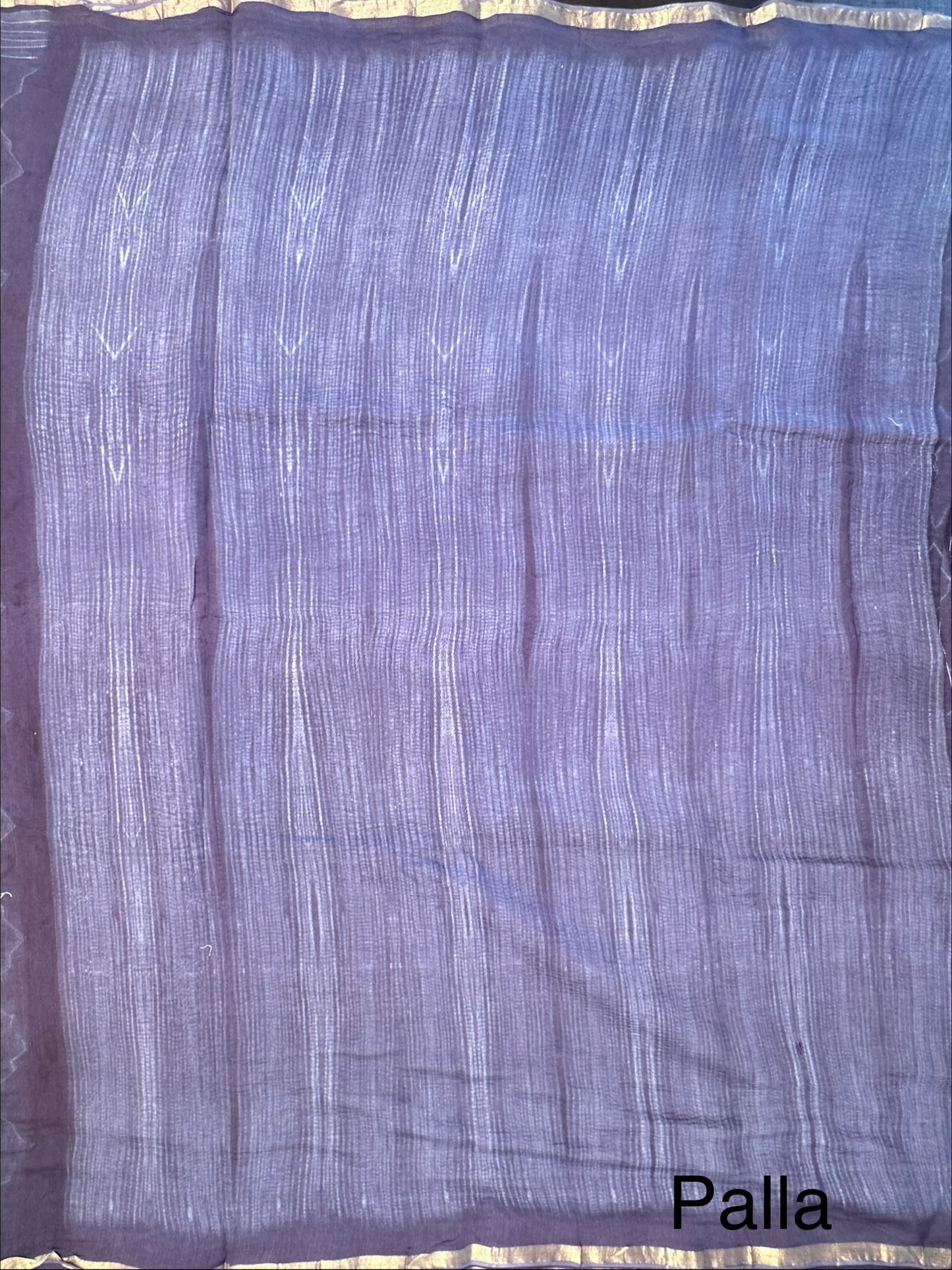 Navy Blue Chanderi Saree