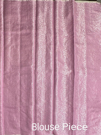 Mauve Crush Pure Tissue Saree
