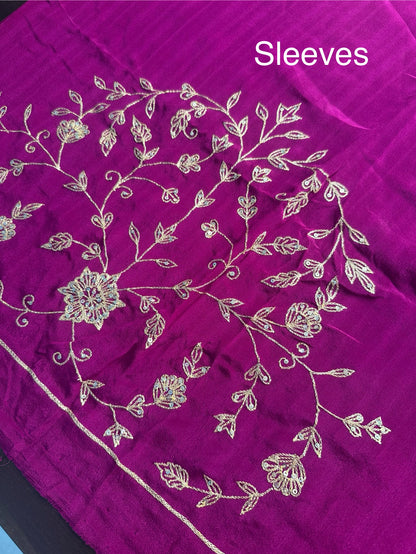Leheriya Saree with Hand Work Blouse