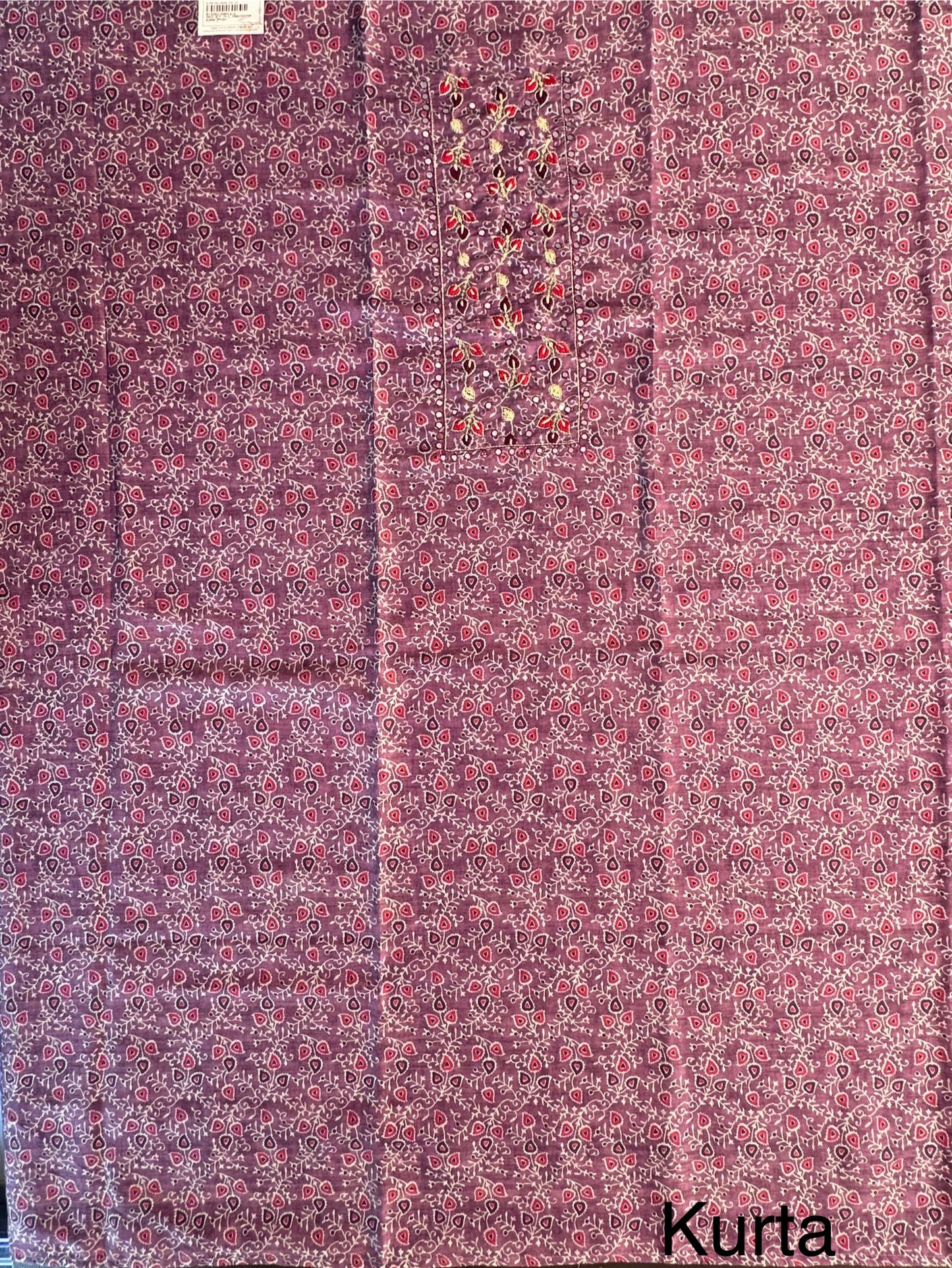 Ajrakh Print Chanderi 3-Piece Suit