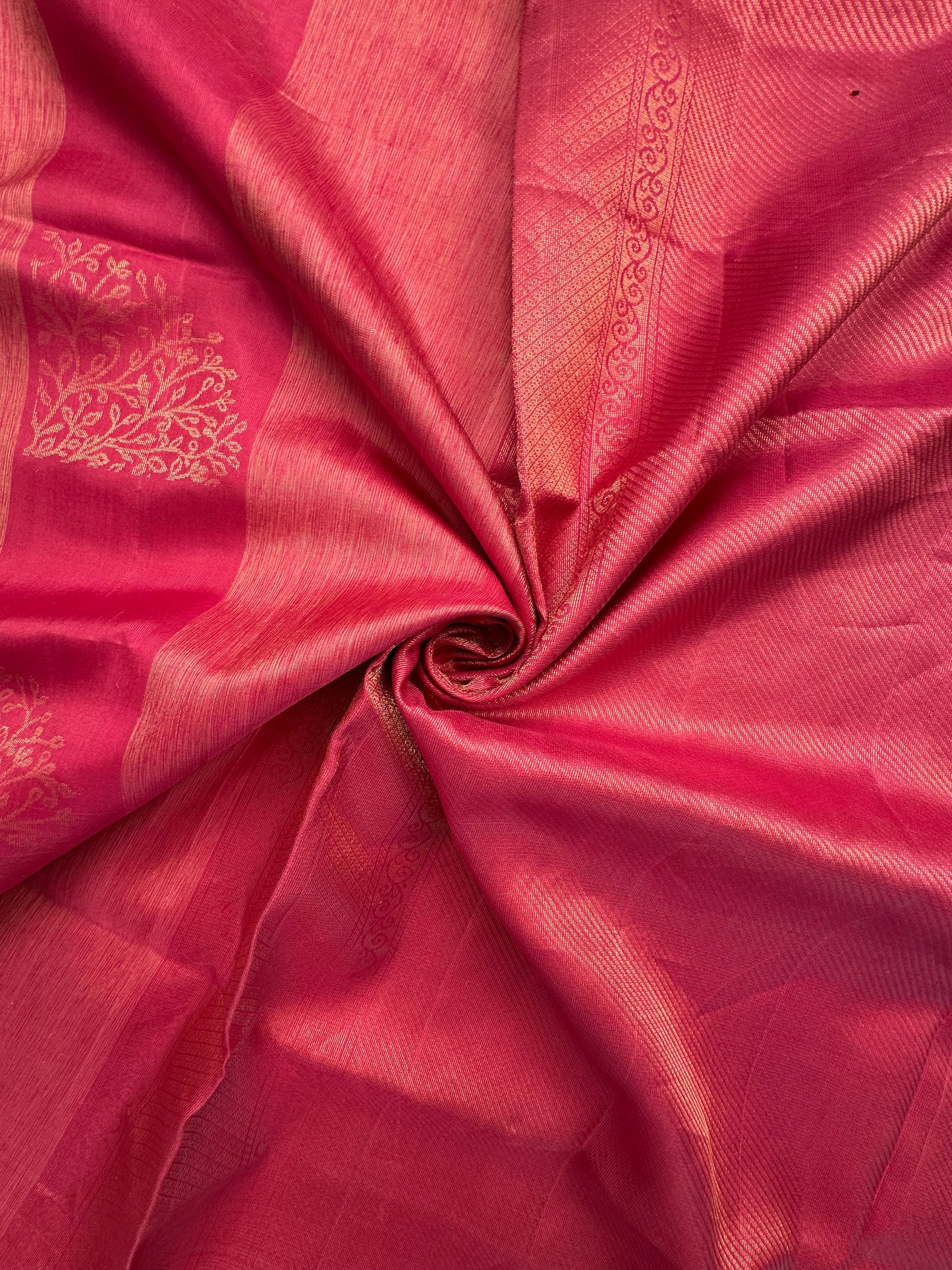 Pink Tiruchirapalli Pure Soft Silk Saree