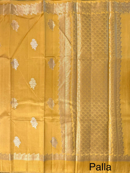 Yellow Vishakha Pure Silk Saree