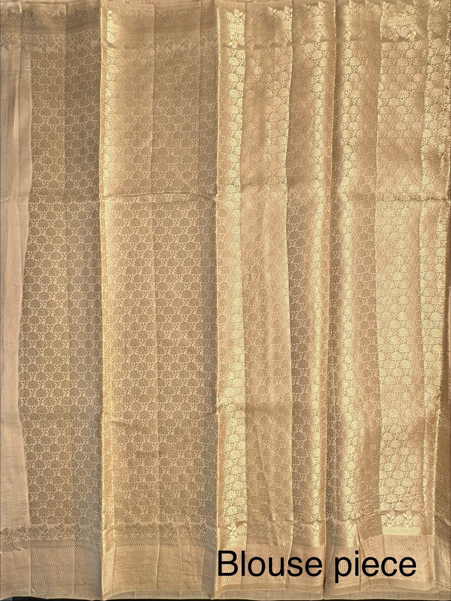 Beige Vishakha Pure Silk Saree