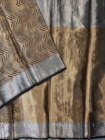 Black Pure Tissue Silk Saree