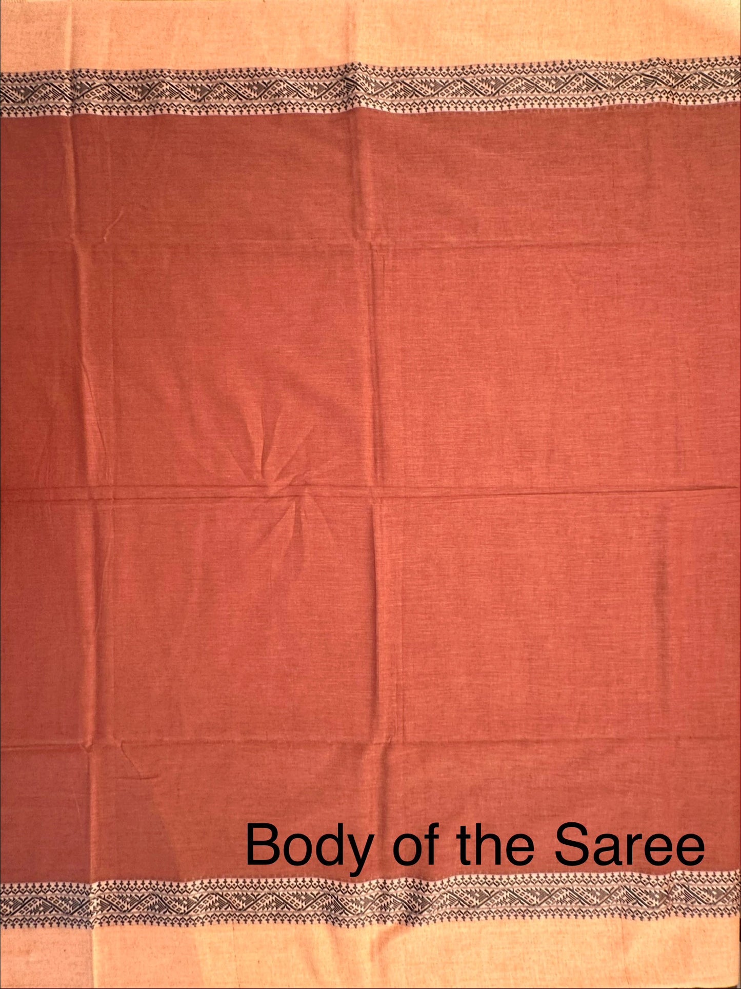 Brown Piku Bengal Cotton Saree