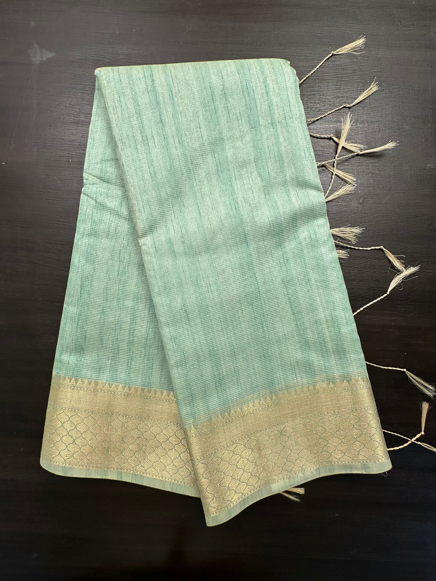 Green Ananya Tissue Saree