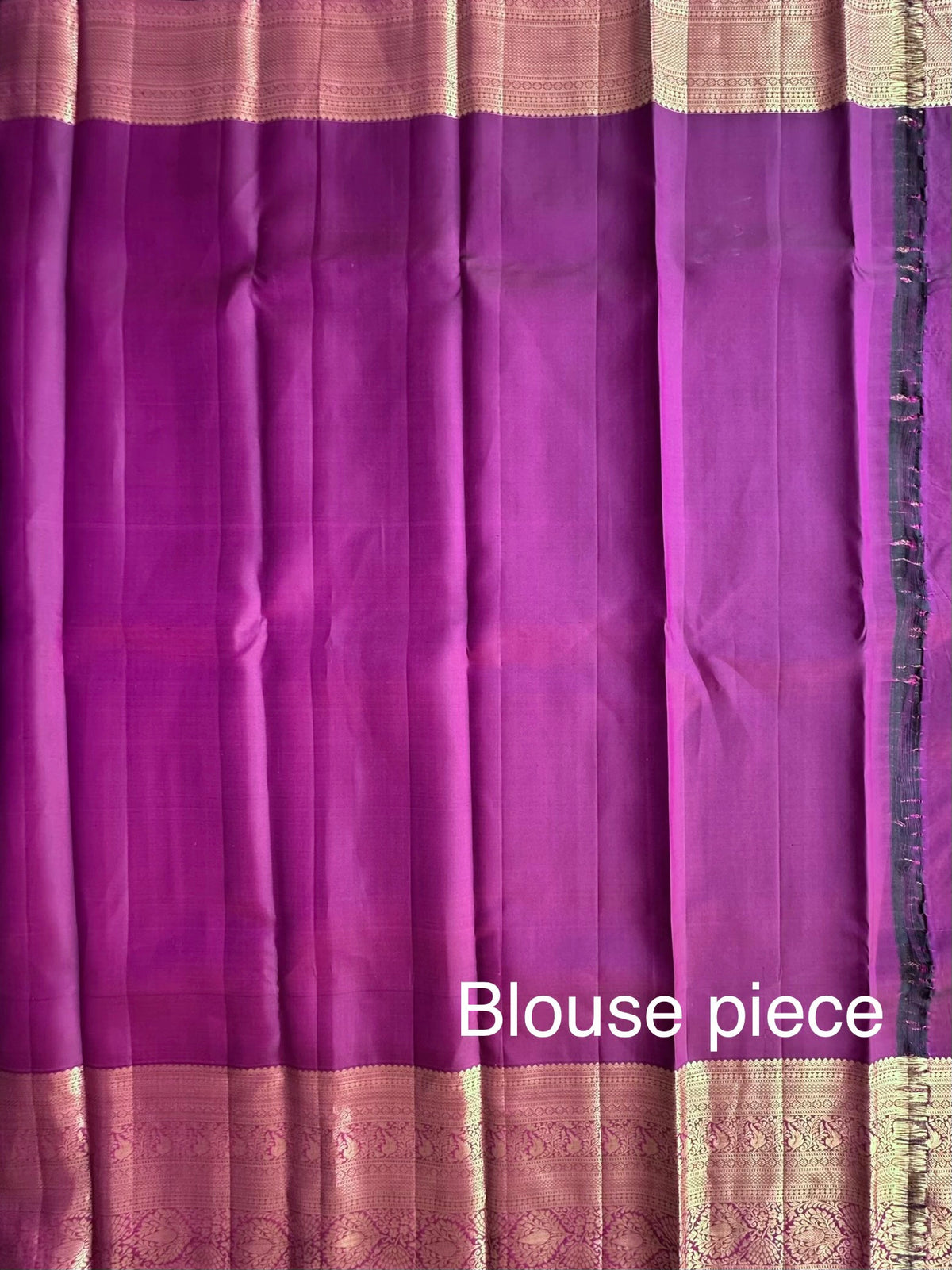 Wine Handloom Kanjivaram Jamawar Pure Silk Saree