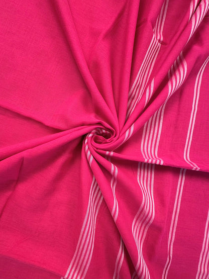 Rani Piku Bengal Cotton Saree