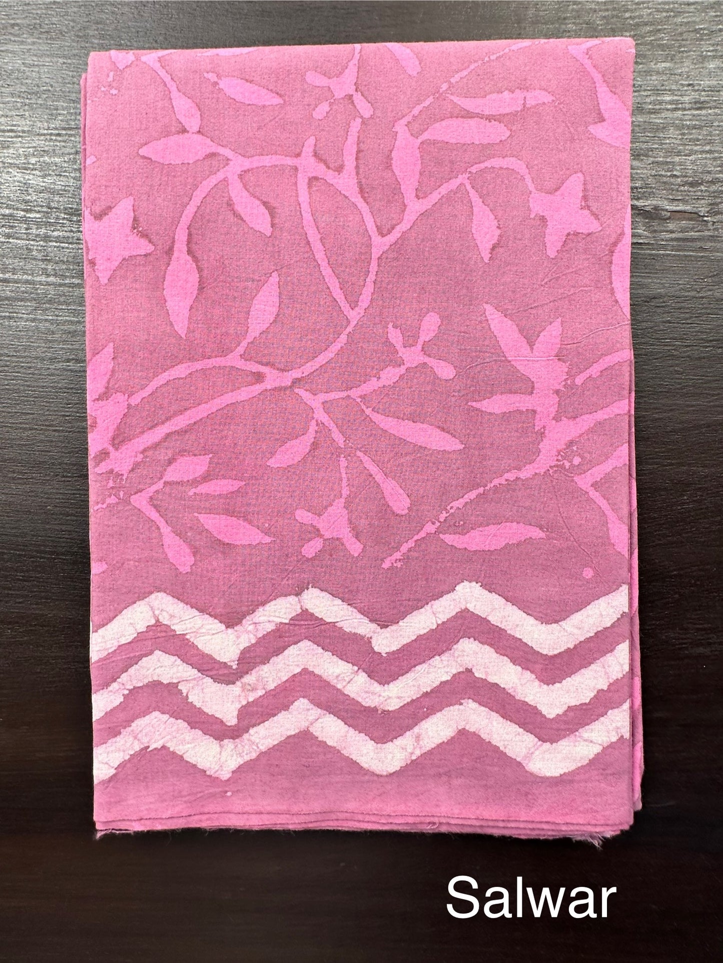 Magenta Cotton Chanderi Suit