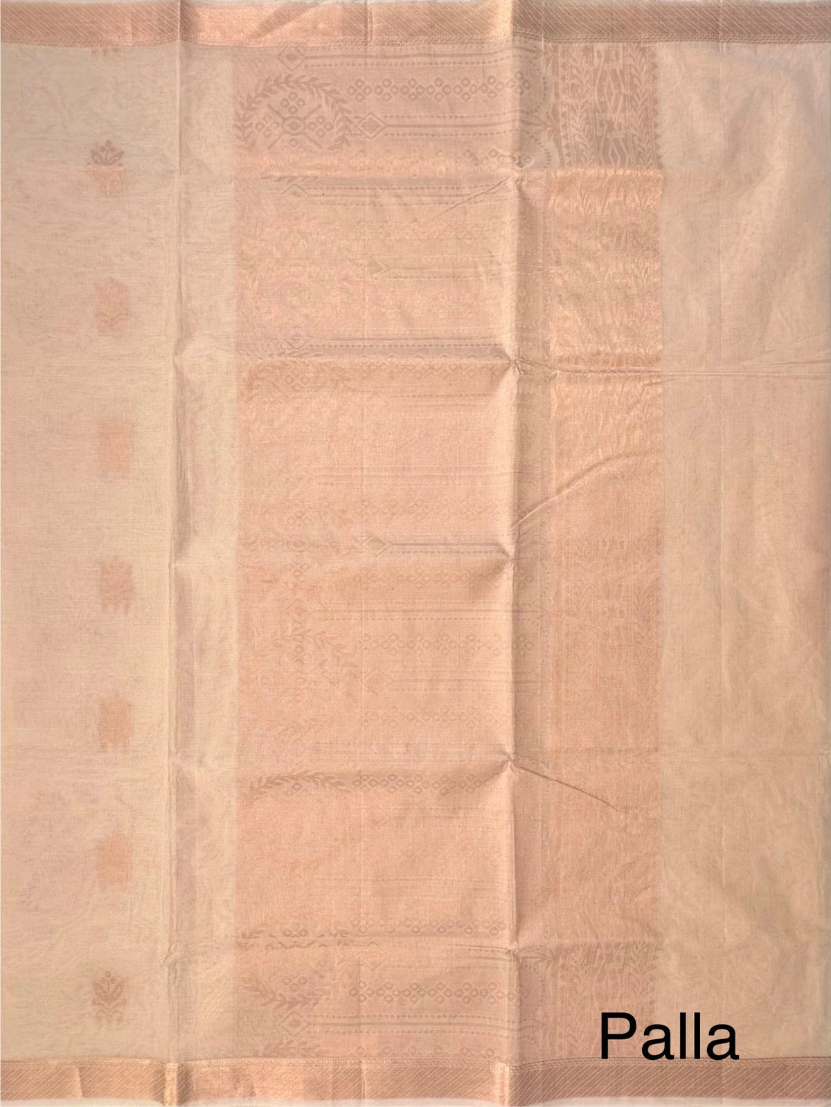 Cream Kovai Pure Cotton Saree