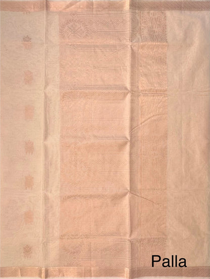 Cream Kovai Pure Cotton Saree
