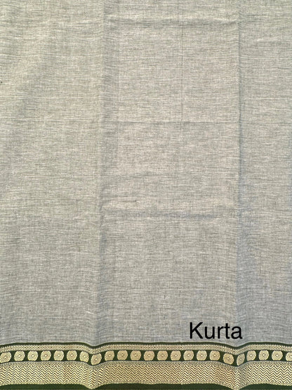 Pista Green Dharwad South Cotton 3-Piece Suit