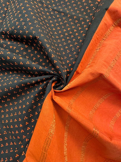 Dark Green Soongadi Cotton Saree