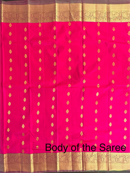 Rani Pondicherry Pure Silk Saree