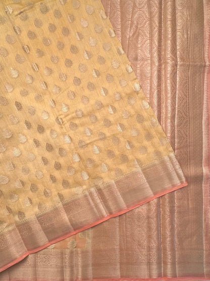 Cream Chanderi Saree